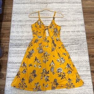 Floral Yellow Dress